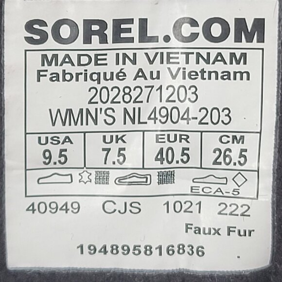 Sorel Kinetic Breakthru Conquest Women's Cinder Bloodstone Boots US Sz 9.5 NWOT - Picture 10 of 10